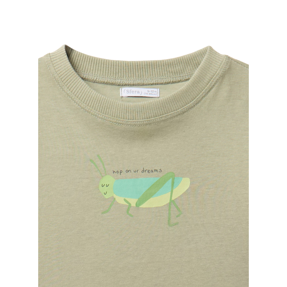 Sfera | Camiseta Estampada Motivo De Saltamontes