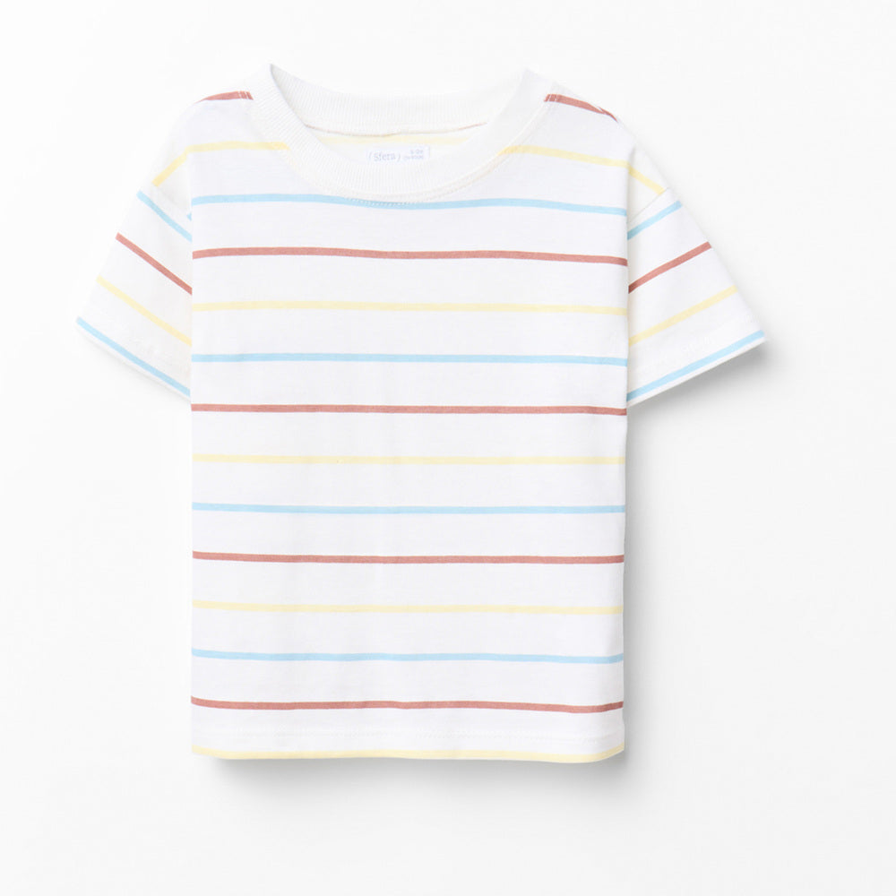 Sfera | Camiseta Rayas Tricolor