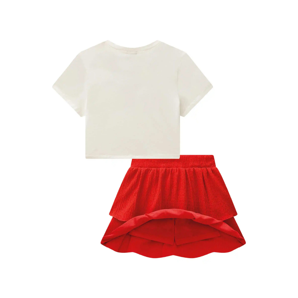 Vic & Vicky | Conjunto de Camiseta y Falda Para Niñas
