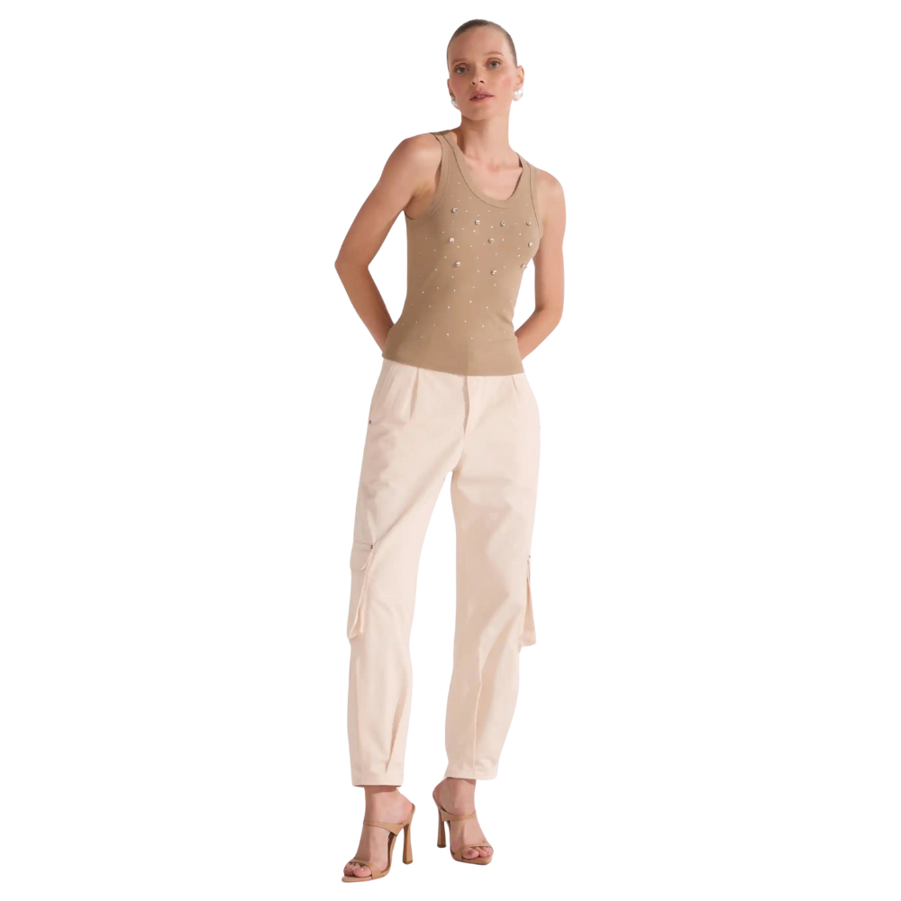 Linzzi | Pantalones Holgados en Estilo de Sastrería para Dama
