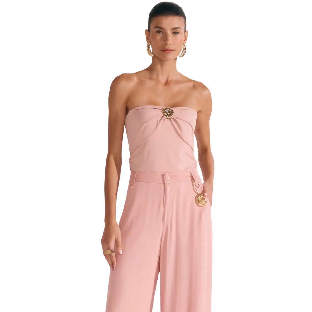Linzzi | Blusa sin mangas en Poliamide Knit Delicaté para Dama