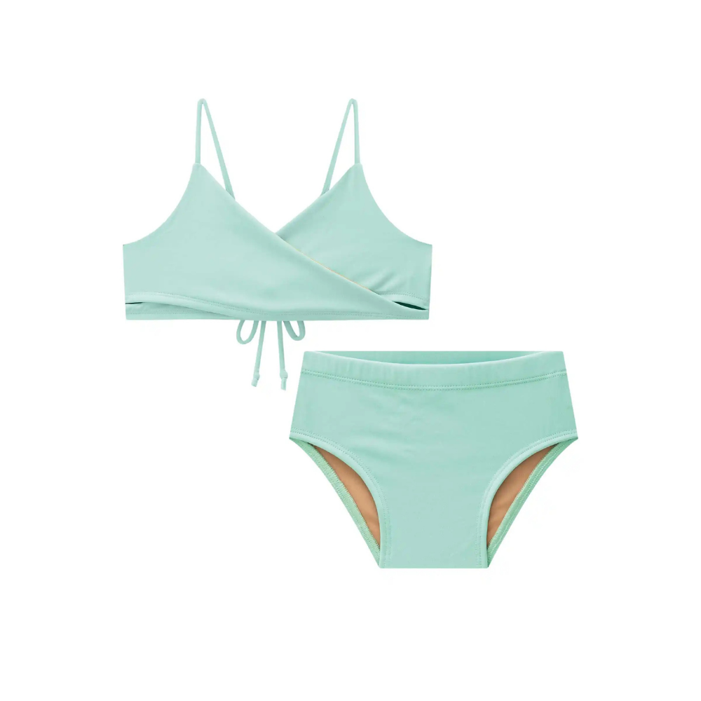 Vic & Vicky | Conjunto de Bikini de Top Cruzado Para Niñas