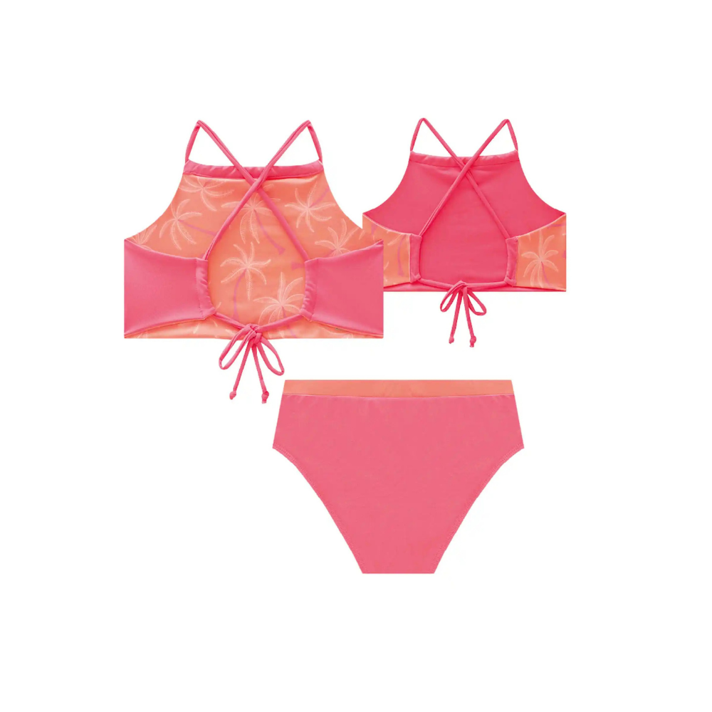 Vic & Vicky | Conjunto de Bikini Top Reversible Para Niñas