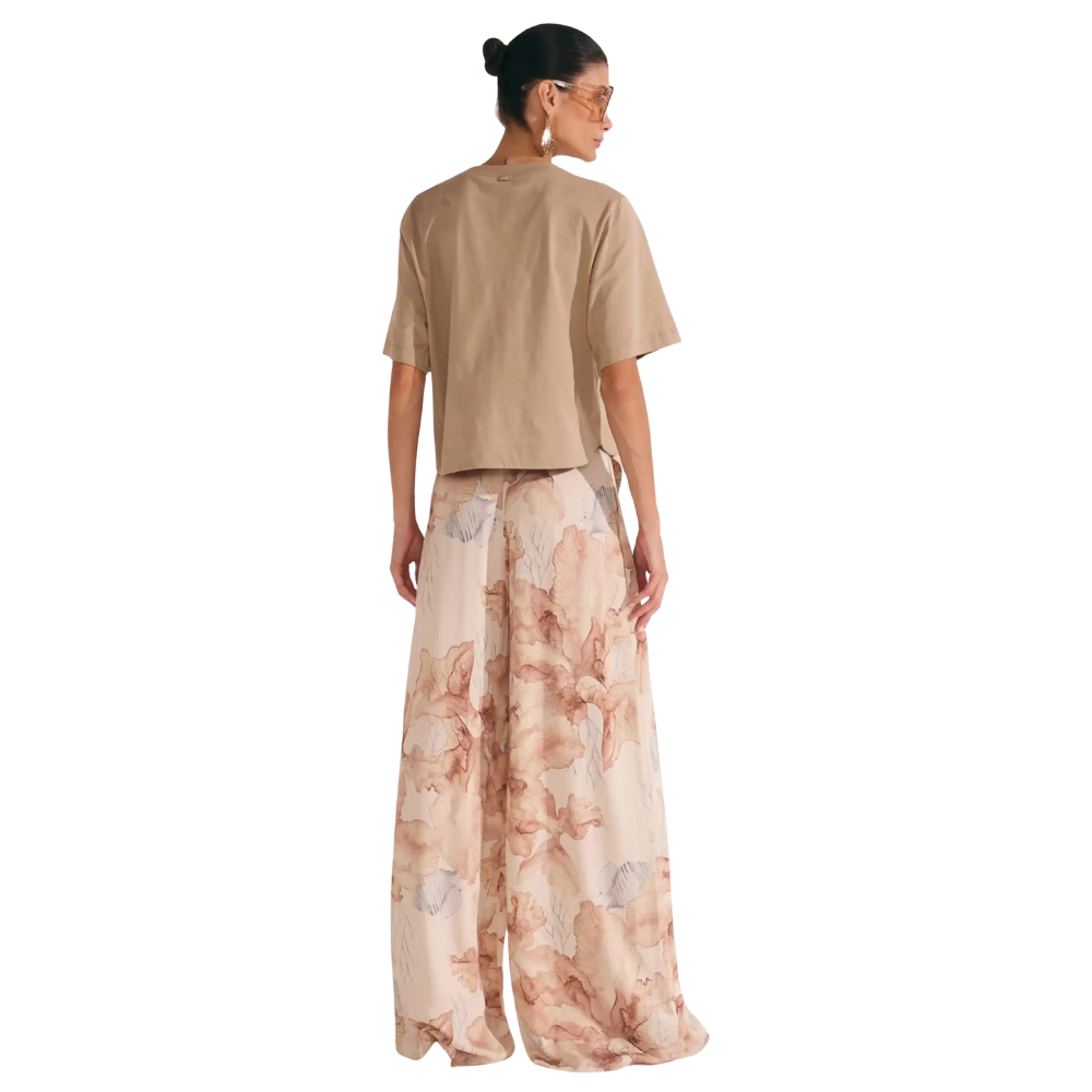 Linzzi | Pantalones Palazzo en Crepé para Dama