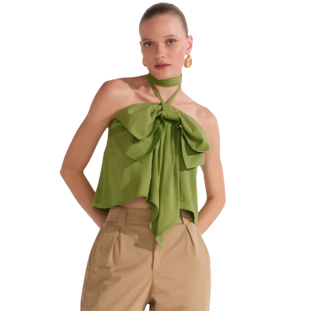 Linzzi | Blusa Viscosa Blend Bow para Dama