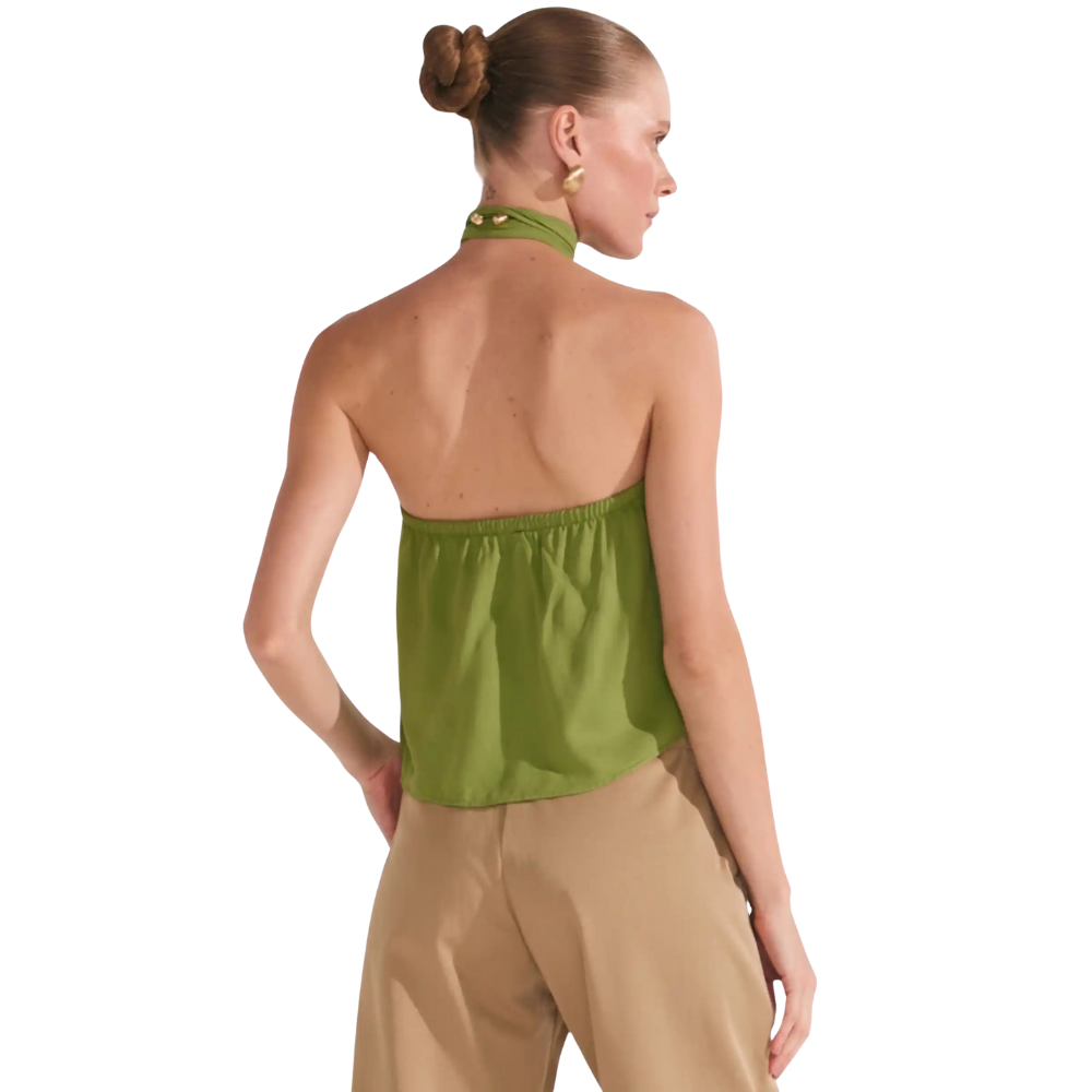 Linzzi | Blusa Viscosa Blend Bow para Dama