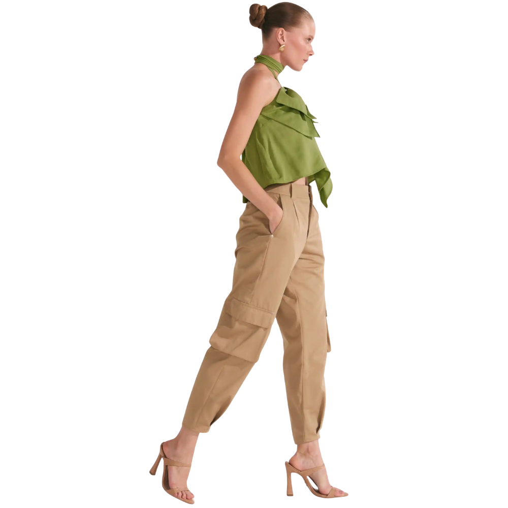 Linzzi | Blusa Viscosa Blend Bow para Dama