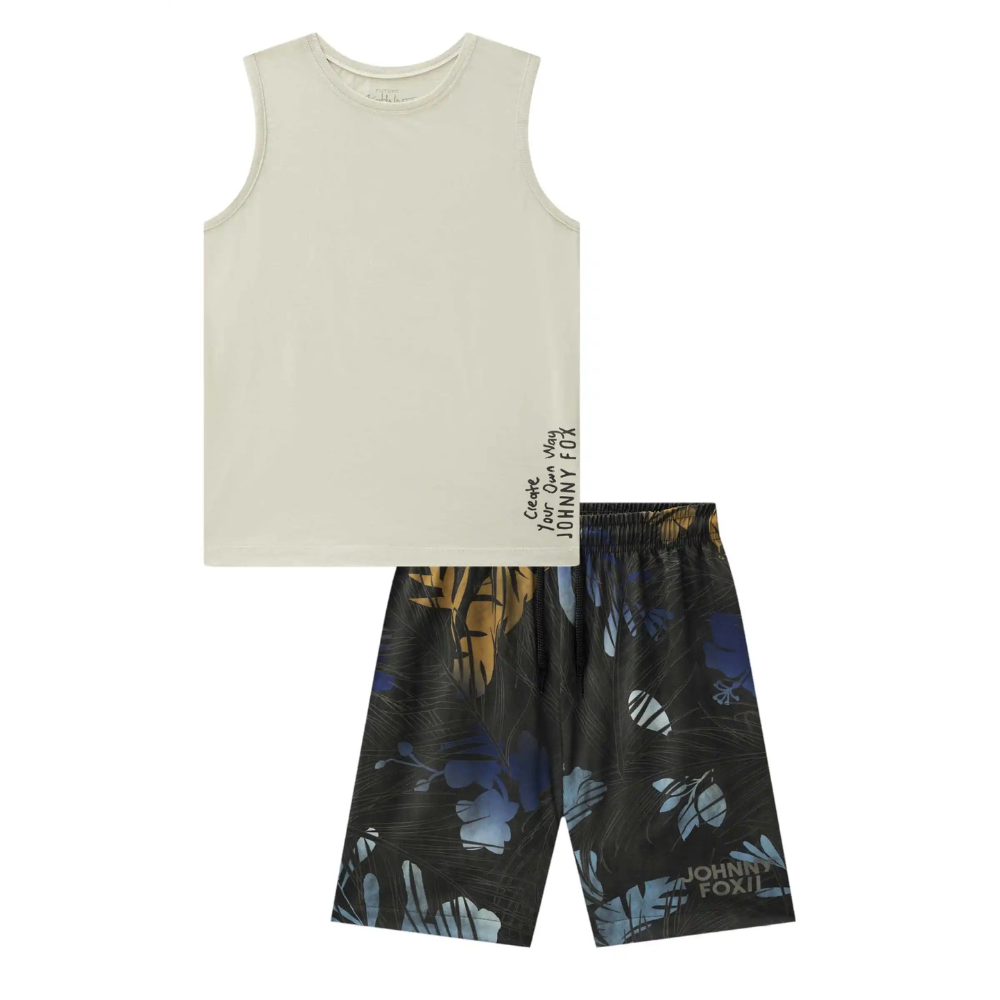 Johnny Fox | Camiseta Sin Mangas y Shorts Para Niños