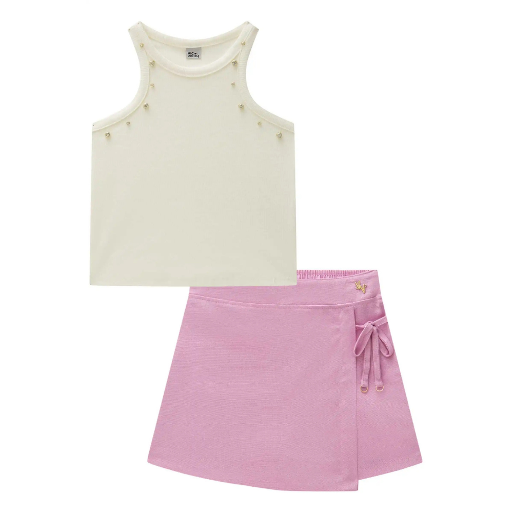 Vic & Vicky | Conjunto de Blusa y Short Para Niñas