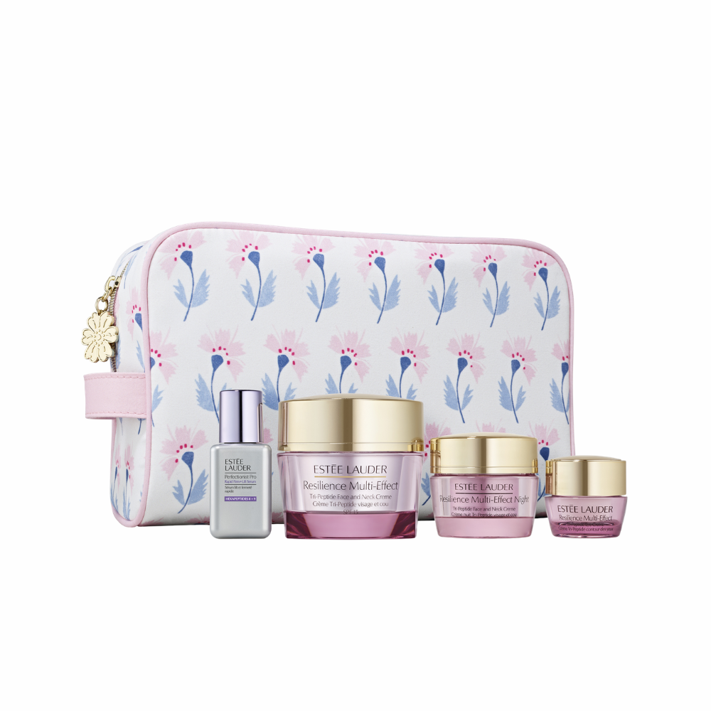Estée Lauder | Set Tratamiento Hidratante Luminosidad Rostro Resilience Multi-Effect Edición Limitada