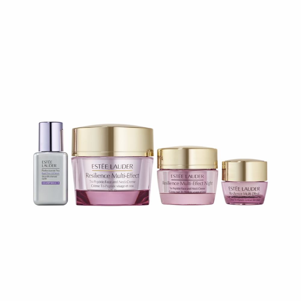 Estée Lauder | Set Tratamiento Hidratante Luminosidad Rostro Resilience Multi-Effect Edición Limitada