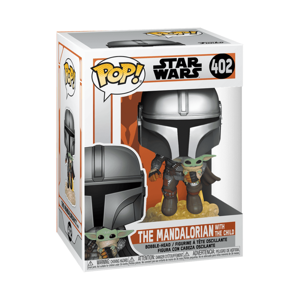 Funko  | Pop Star Wars: The Mandalorian- Mando Flying W/Jet Pack Fig. Vinil