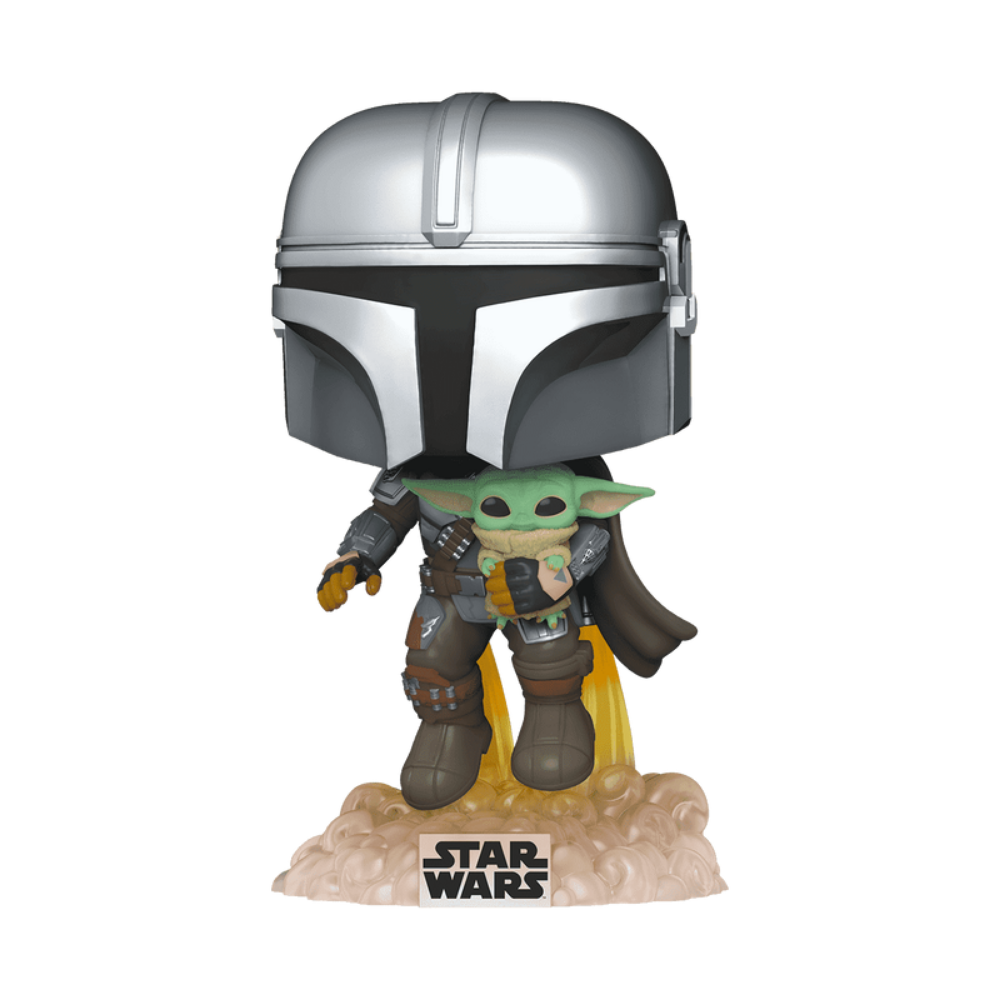 Funko  | Pop Star Wars: The Mandalorian- Mando Flying W/Jet Pack Fig. Vinil