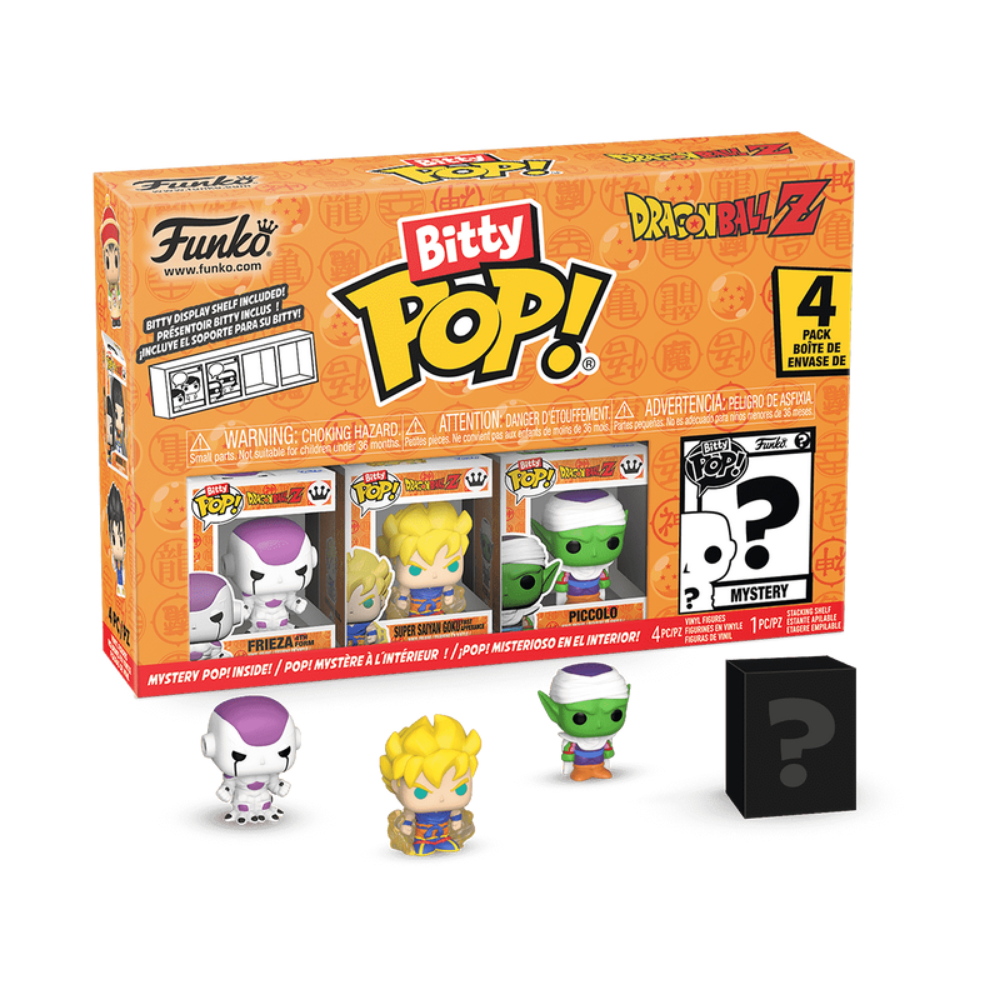 Funko  | Asst Bitty Pop 4pk: Dragon Ball Z 12pc Pdq Fig. Vinil