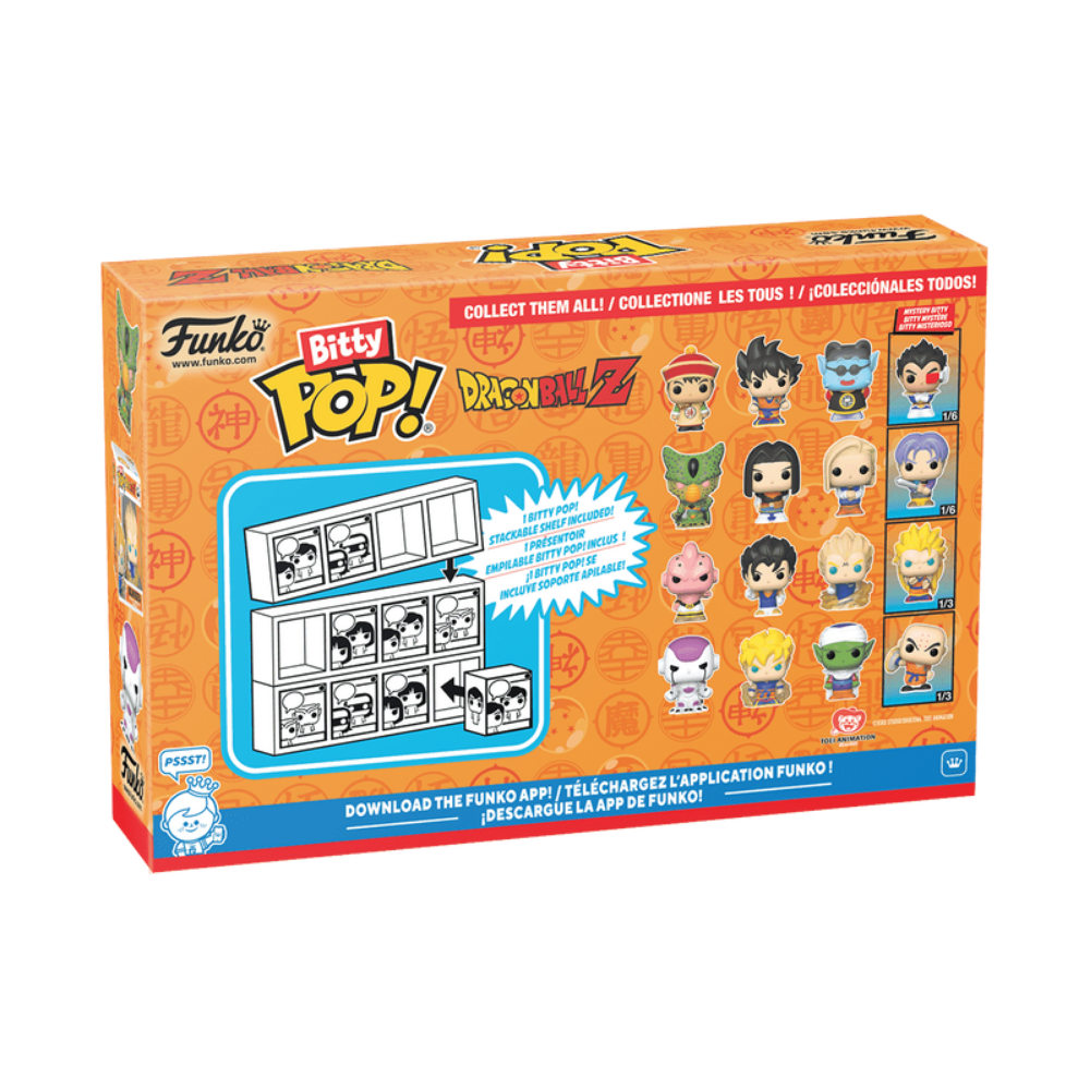 Funko  | Asst Bitty Pop 4pk: Dragon Ball Z 12pc Pdq Fig. Vinil