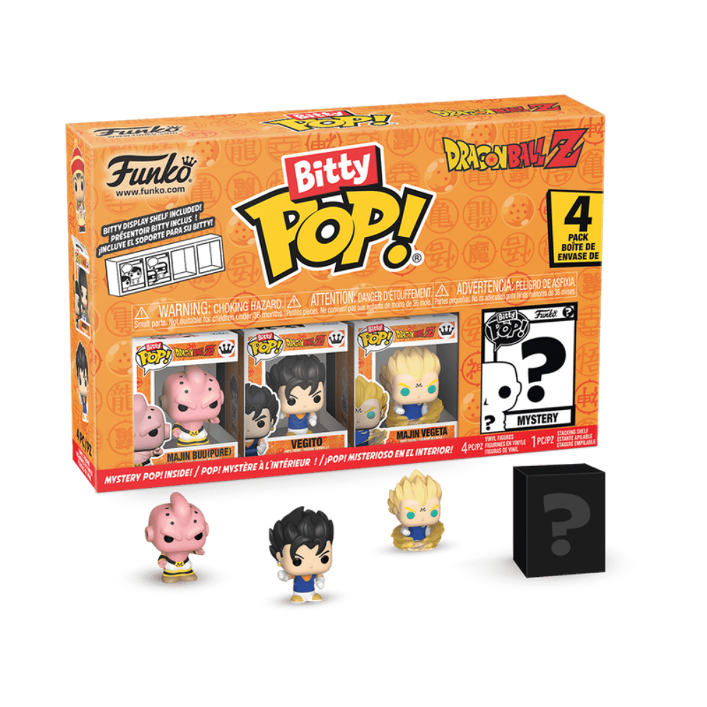 Funko  | Asst Bitty Pop 4pk: Dragon Ball Z 12pc Pdq Fig. Vinil