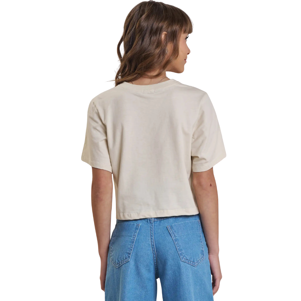 Vic Vicky | Camiseta Crop Top Gráfica de Café para Niña