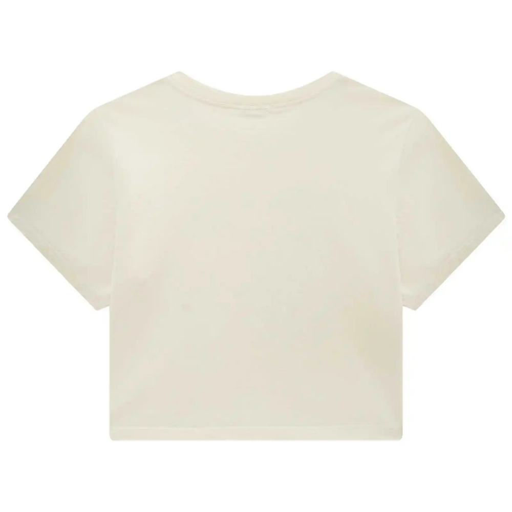 Vic Vicky | Camiseta Crop Top Gráfica de Café para Niña