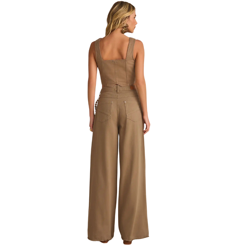 Linzzi | Pantalones Rectos en Sarga para Dama