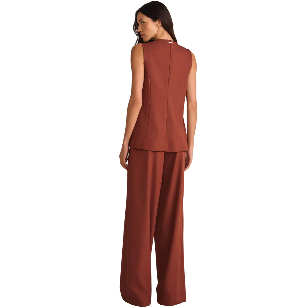Linzzi | Pantalón Sastrero Wide-Leg de Tiro Alto para Dama