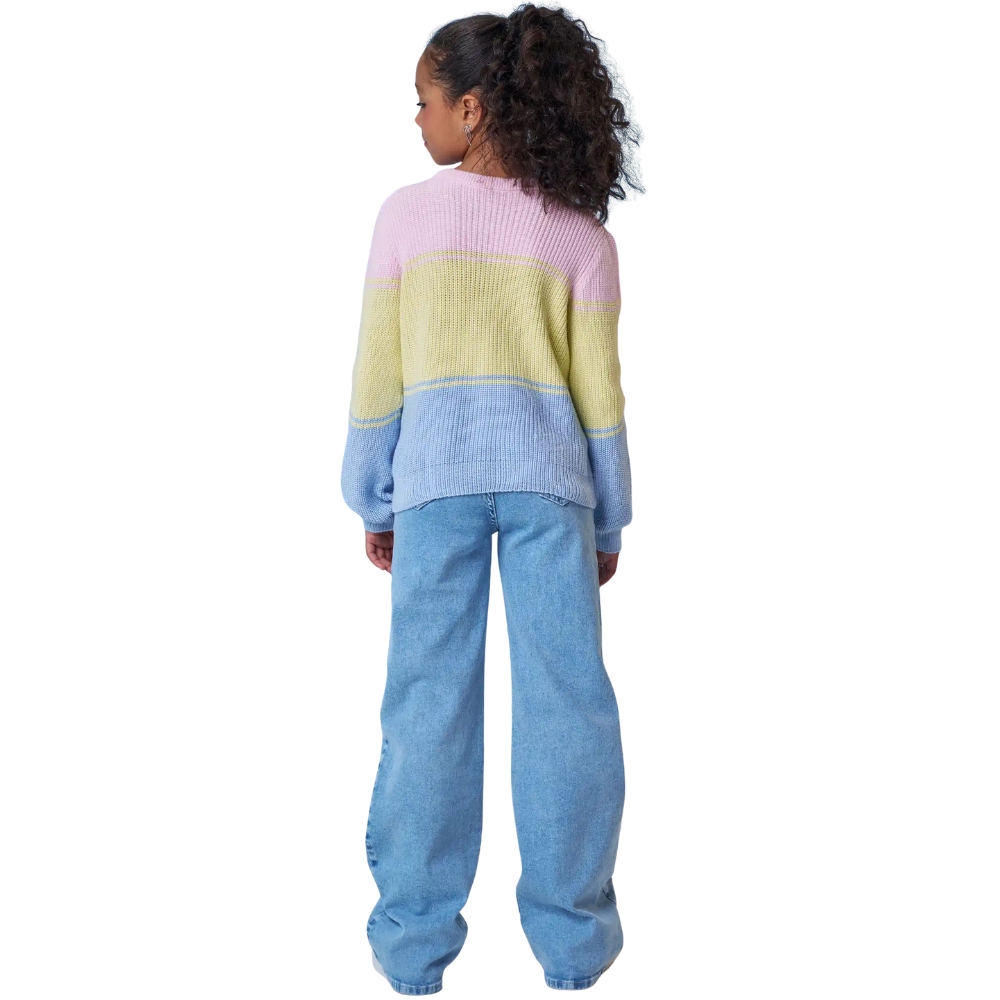 Vic Vicky | Pantalón Jeans Wide Leg de Tiro Alto para Niña
