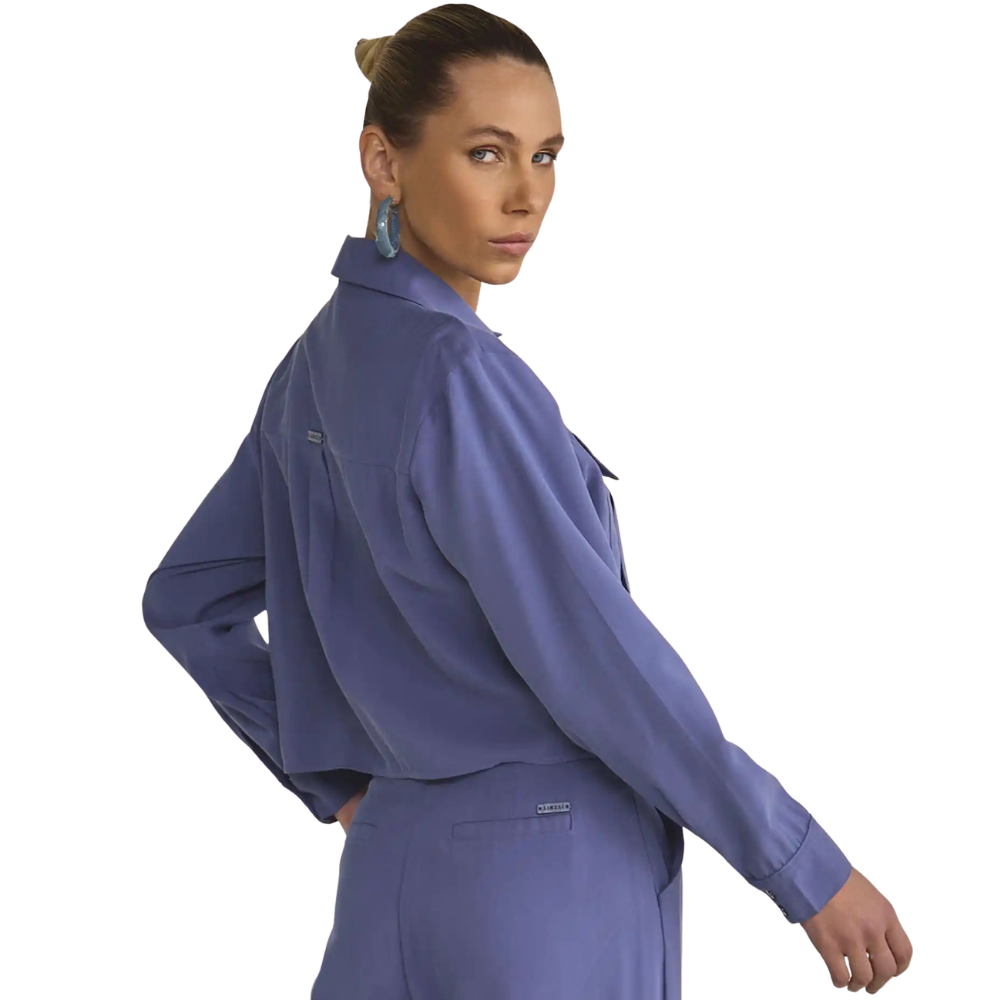 Linzzi | Camisa en Tela estilo Sastre para Dama