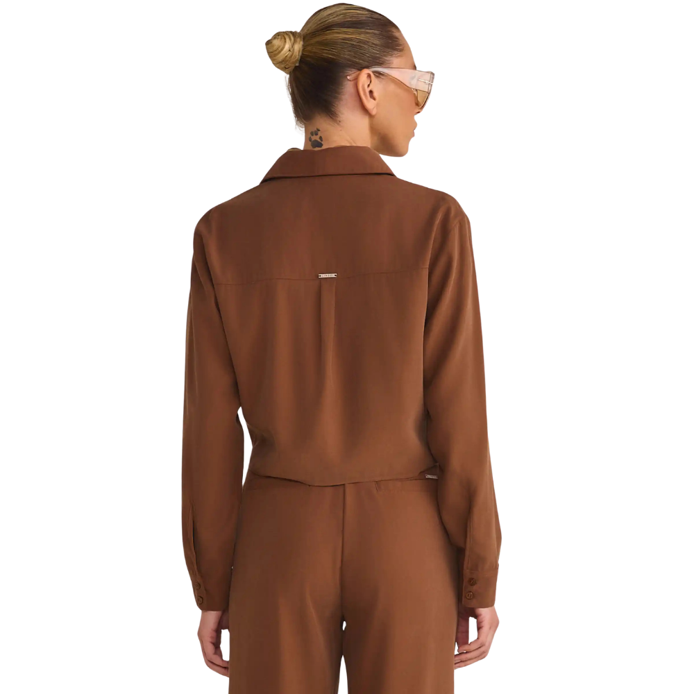 Linzzi | Camisa en Tela estilo Sastre para Dama