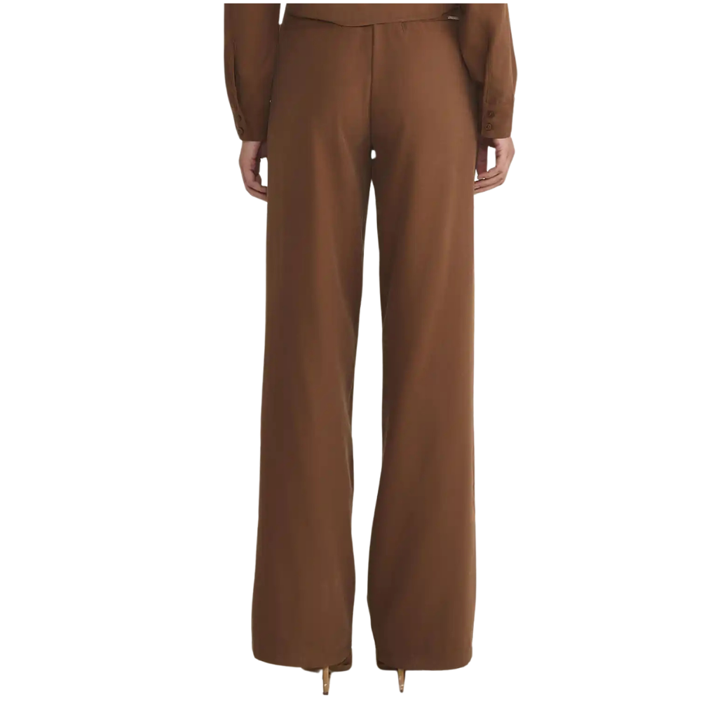 Linzzi | Pantalones Rectos en Tela Estilo Sastrería para Dama