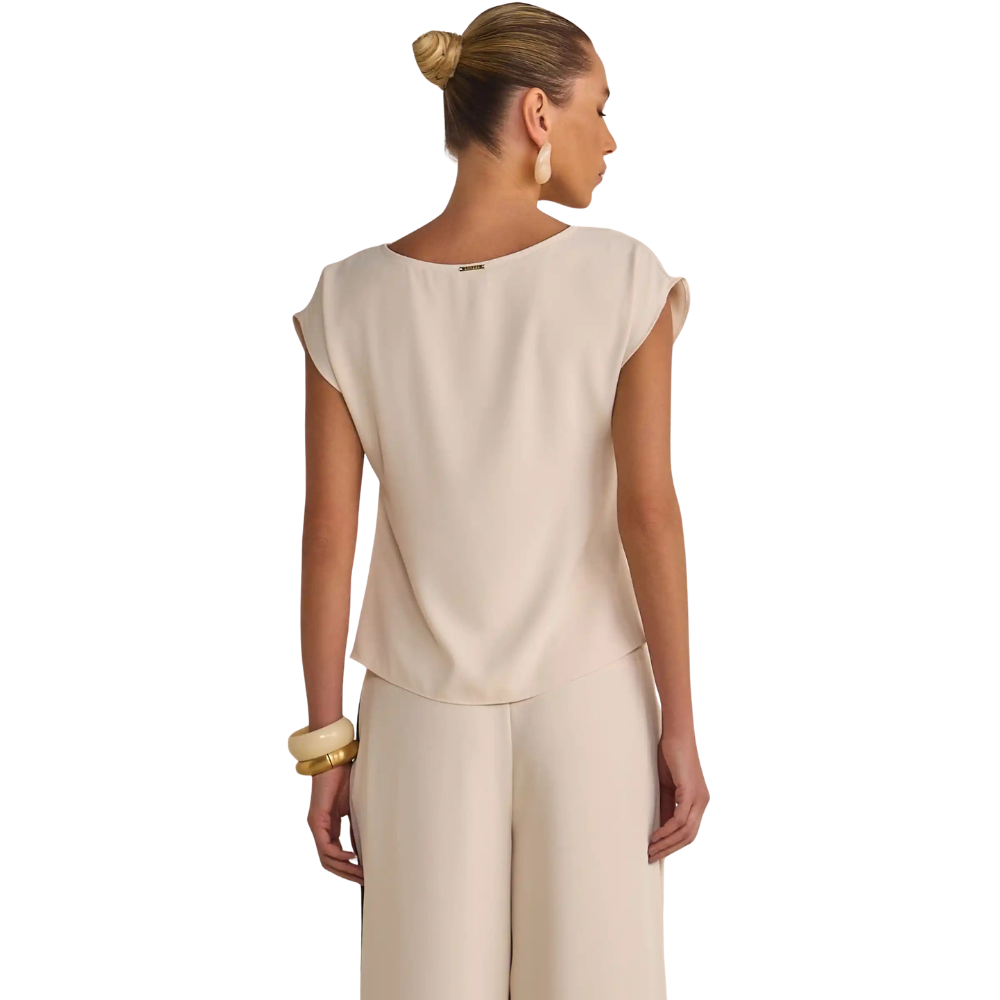 Linzzi | Blusa de Crepé de Sastrería para Dama