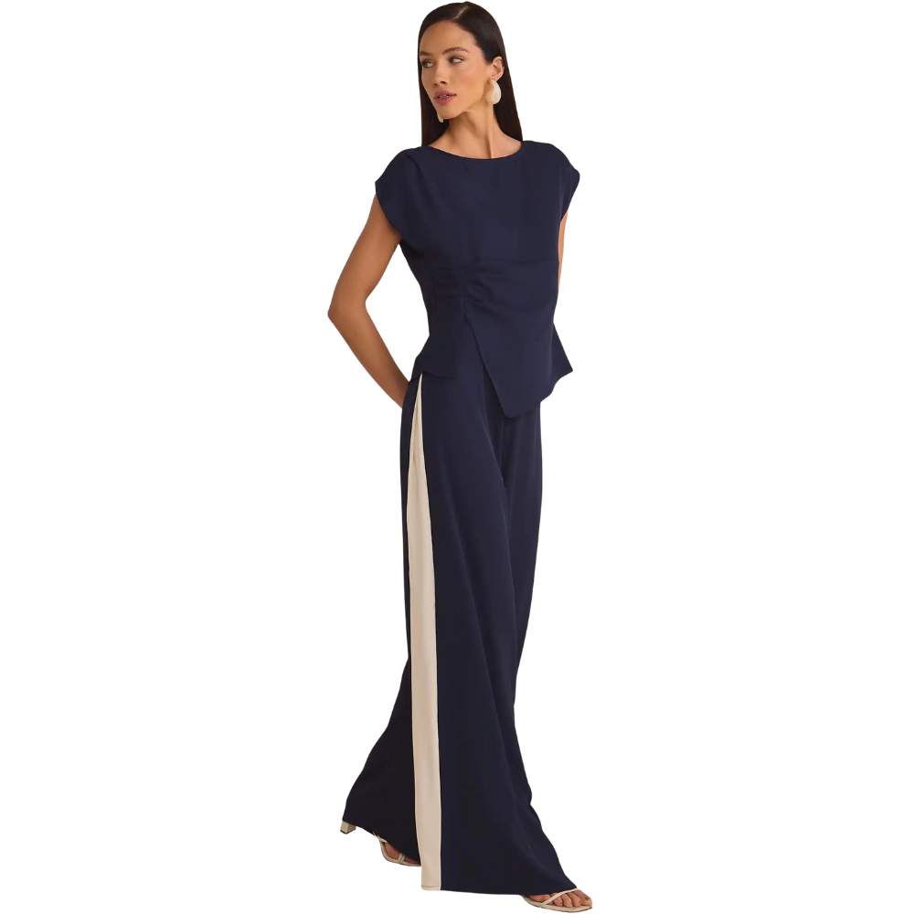 Linzzi | Blusa de Crepé de Sastrería para Dama