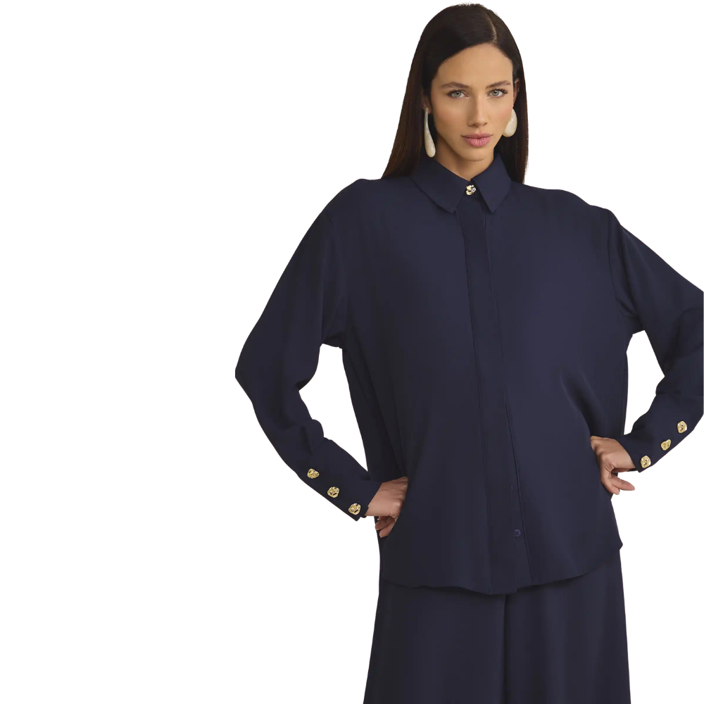Linzzi | Camisa de Crepé a Medida para Dama