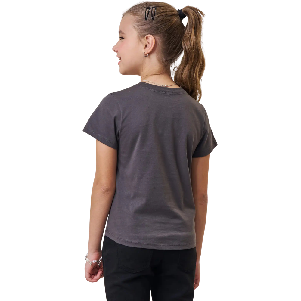 Vic Vicky | Blusa Gráfica Minimalista Lavada para Niña