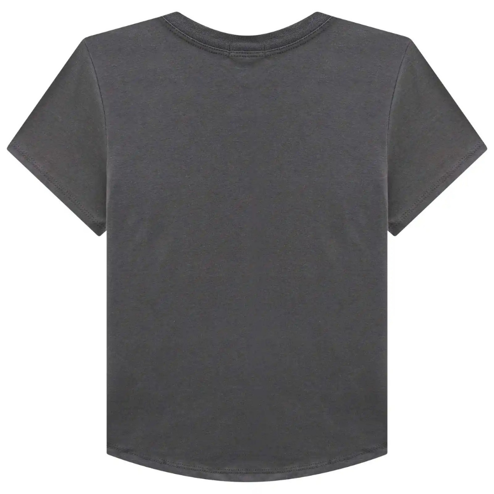 Vic Vicky | Blusa Gráfica Minimalista Lavada para Niña