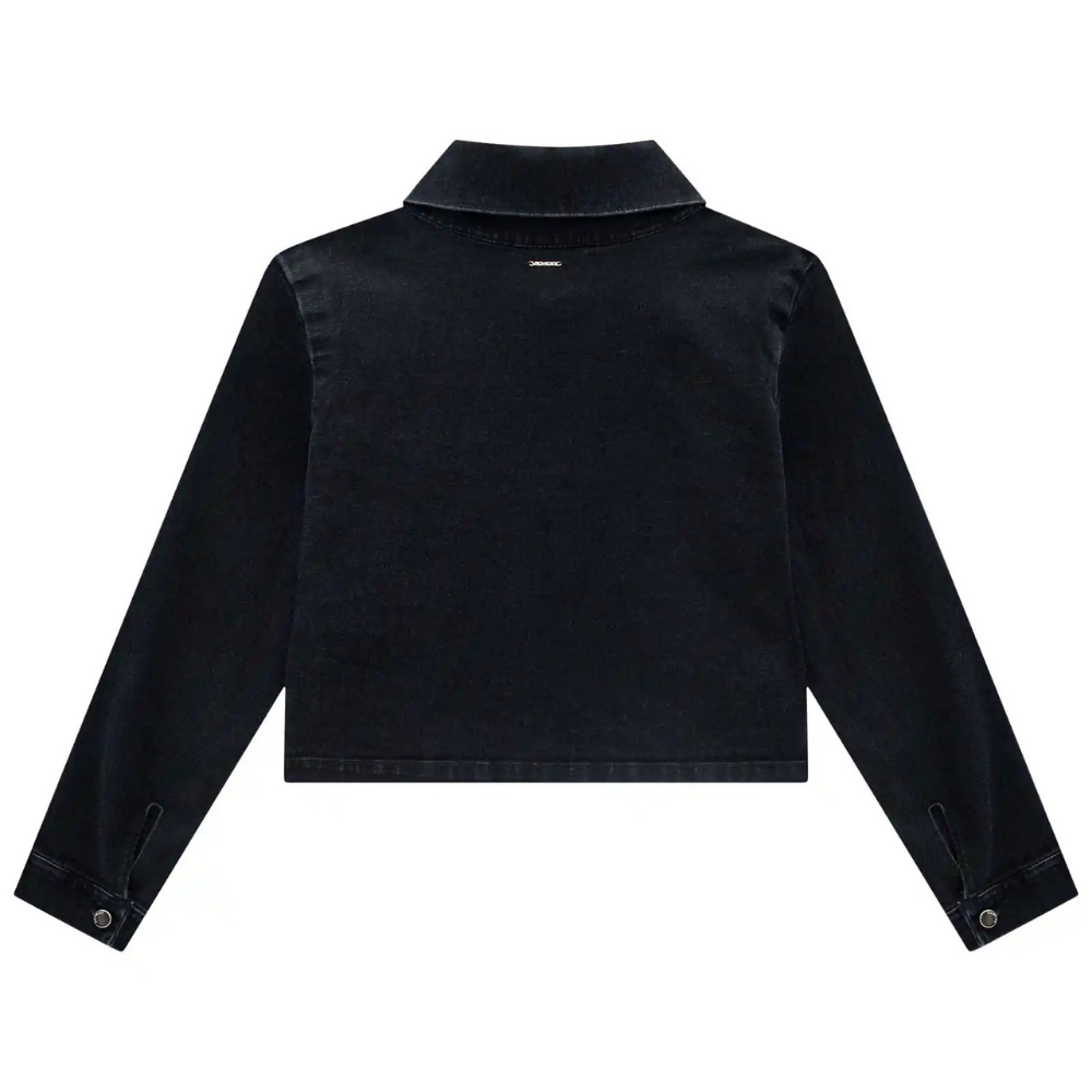 Vic Vicky | Chaqueta Denim Corta en Lavado Oscuro para Niña