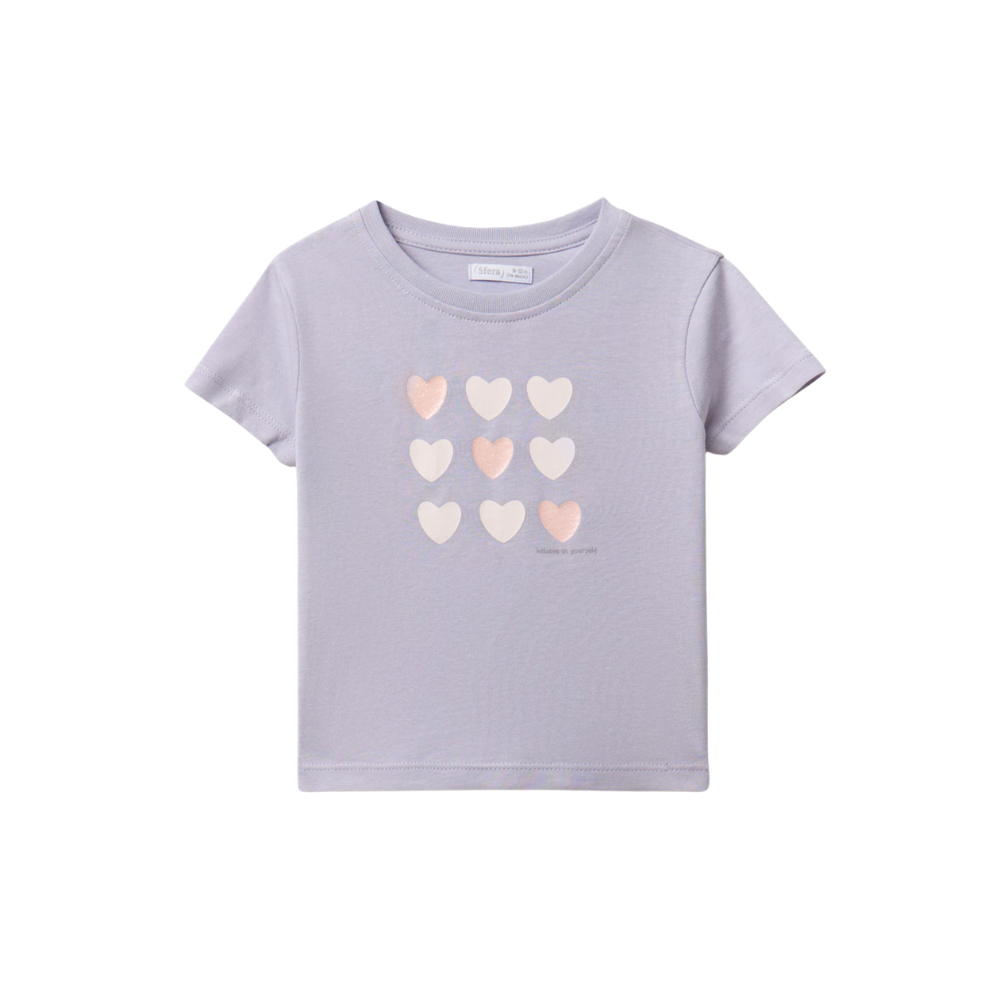 Sfera | Camiseta Corazones para Niña