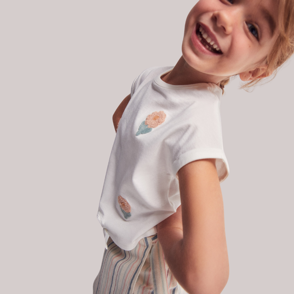 Sfera | Camiseta nudo flores