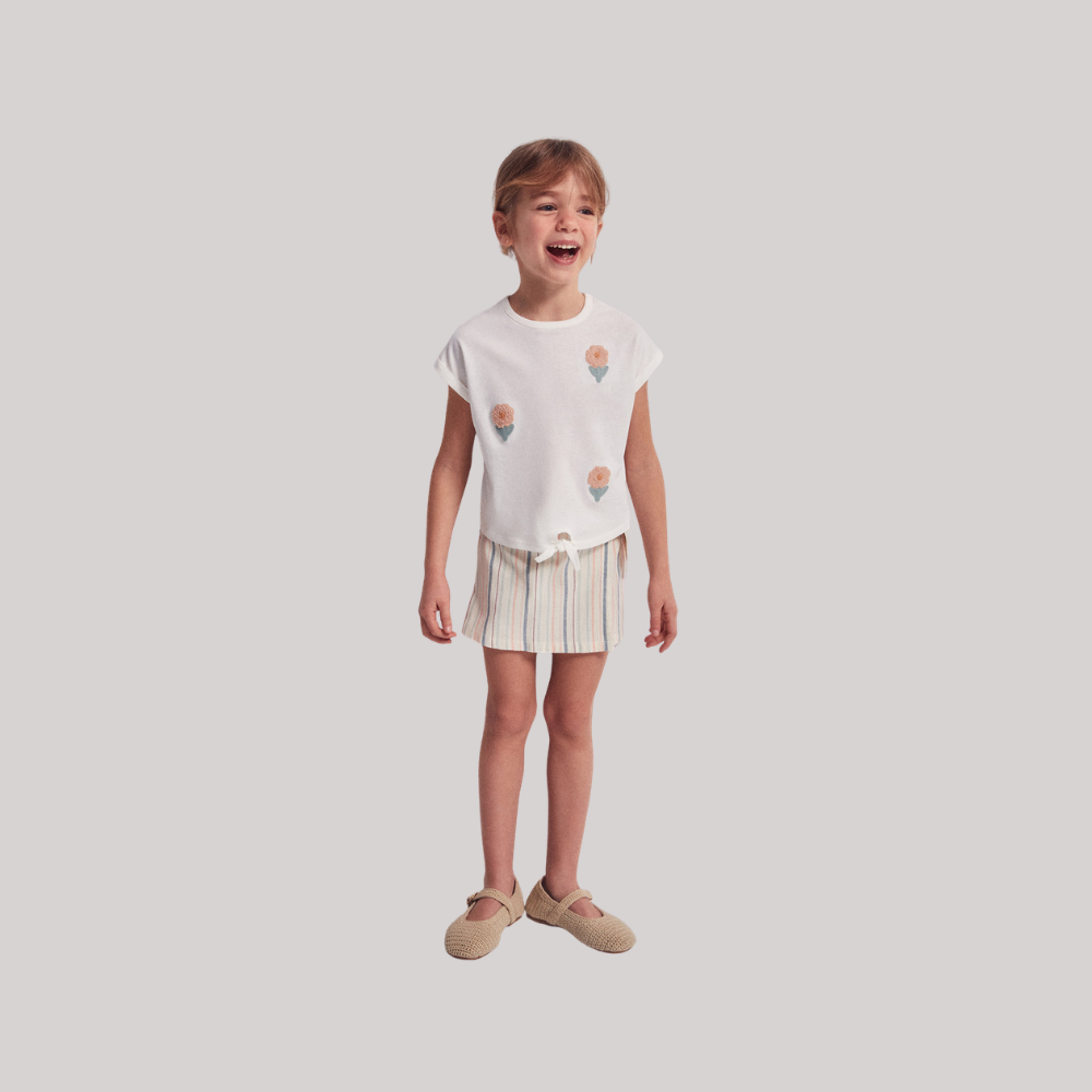 Sfera | Camiseta nudo flores