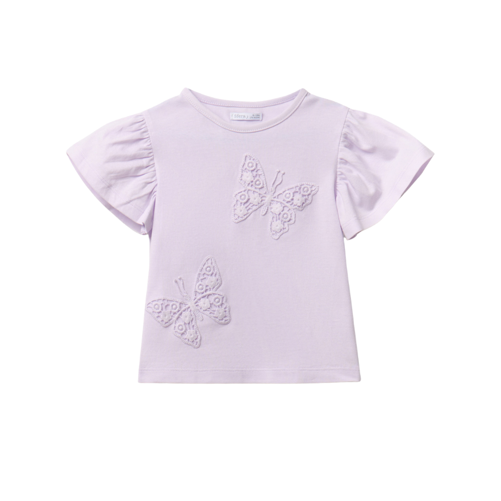Sfera | Camiseta Parches Mariposa para Niña