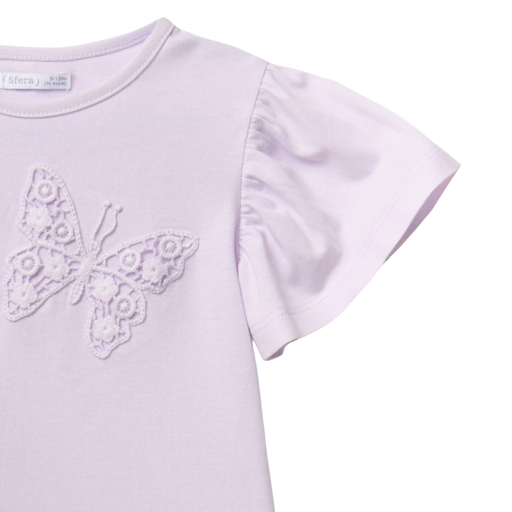 Sfera | Camiseta Parches Mariposa para Niña