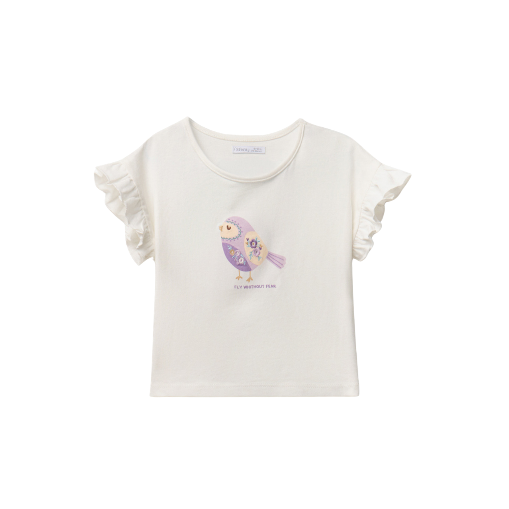 Sfera | Camiseta con Pajarito para Niña