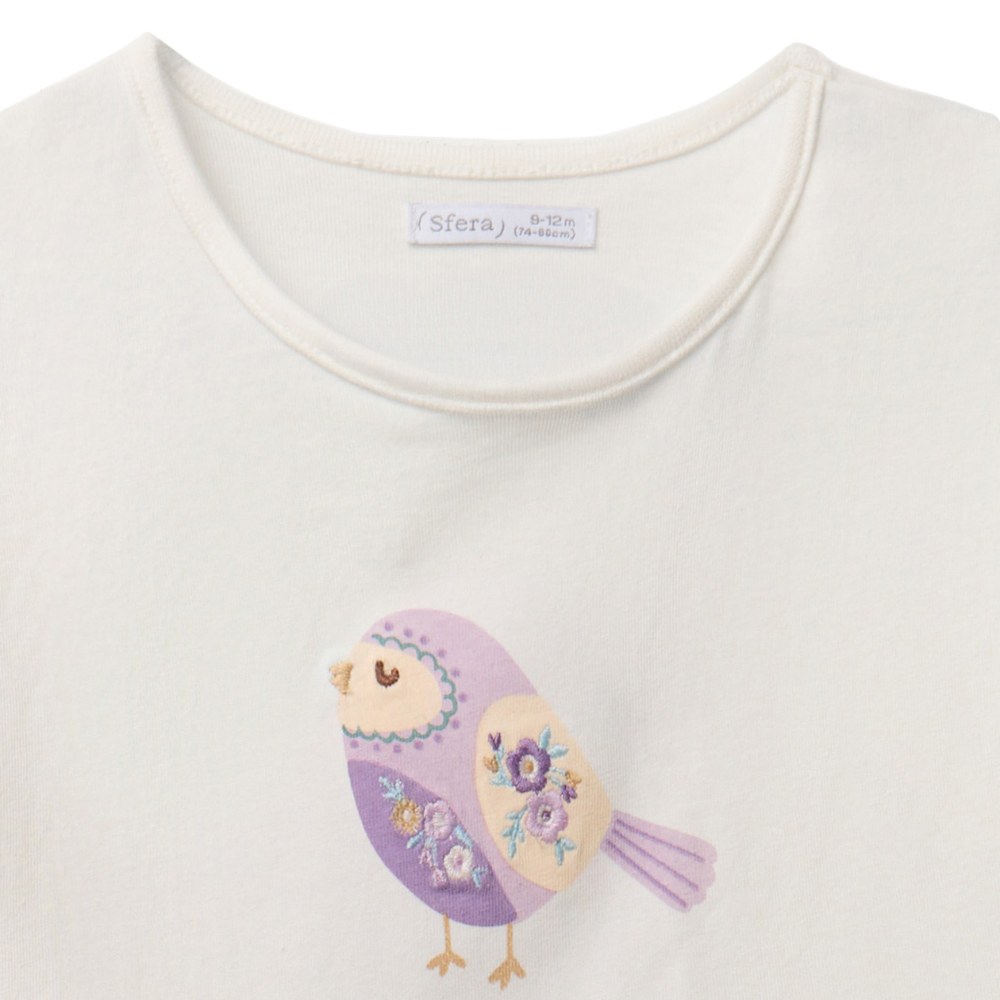 Sfera | Camiseta con Pajarito para Niña