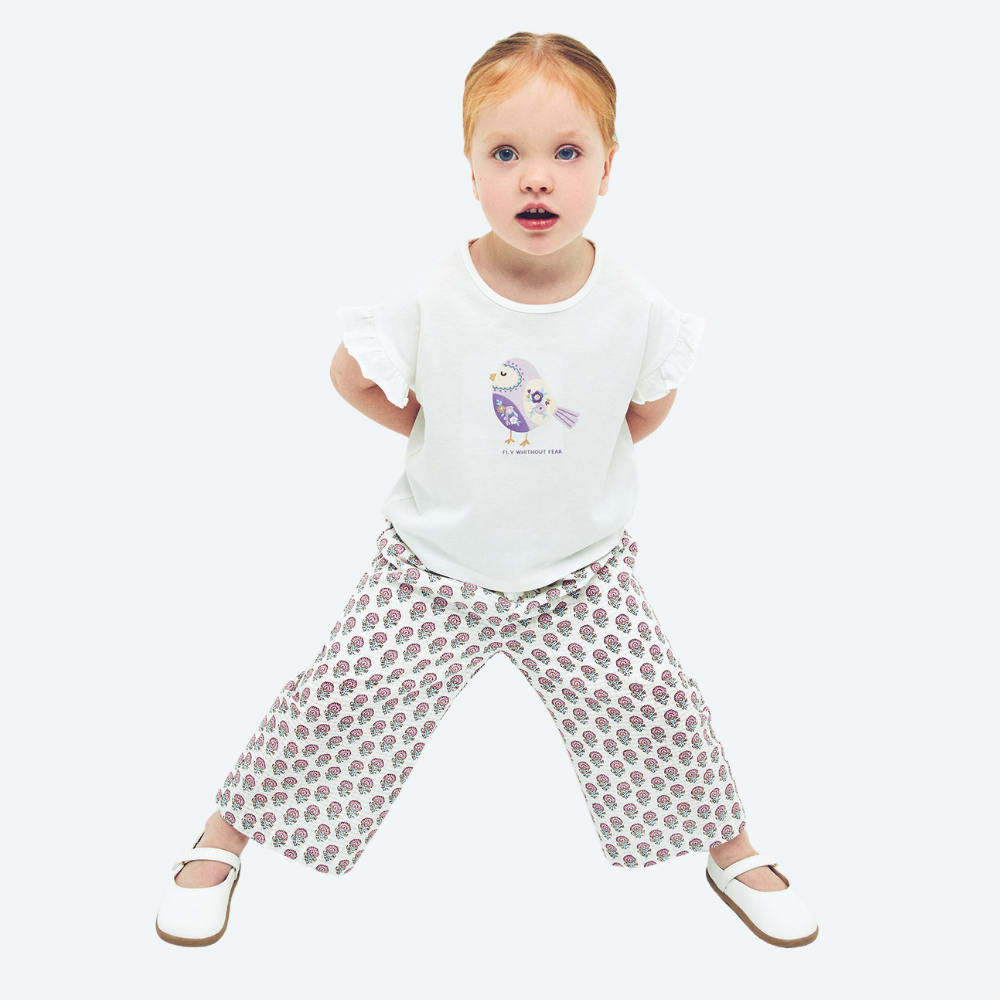 Sfera | Camiseta con Pajarito para Niña