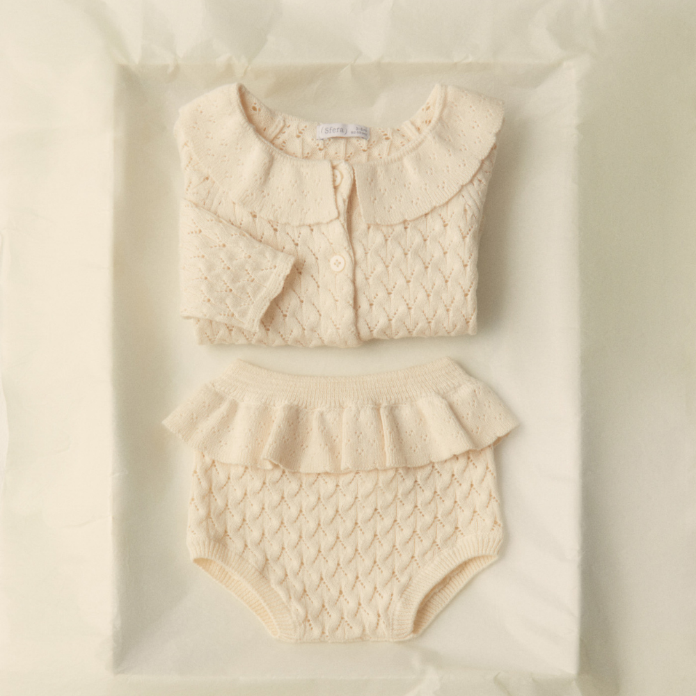 Sfera | Cubrepañal en Punto para Niña Bebé