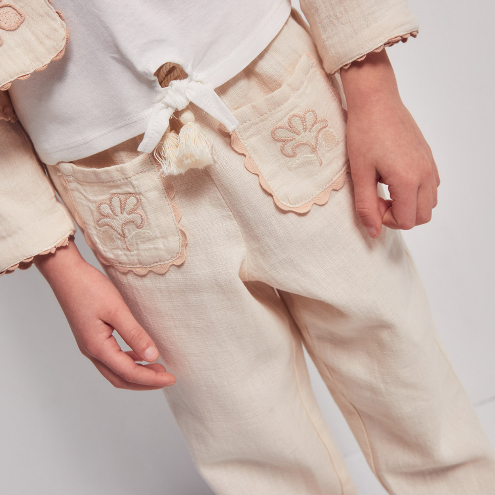 Sfera | Pantalón rústico bordado