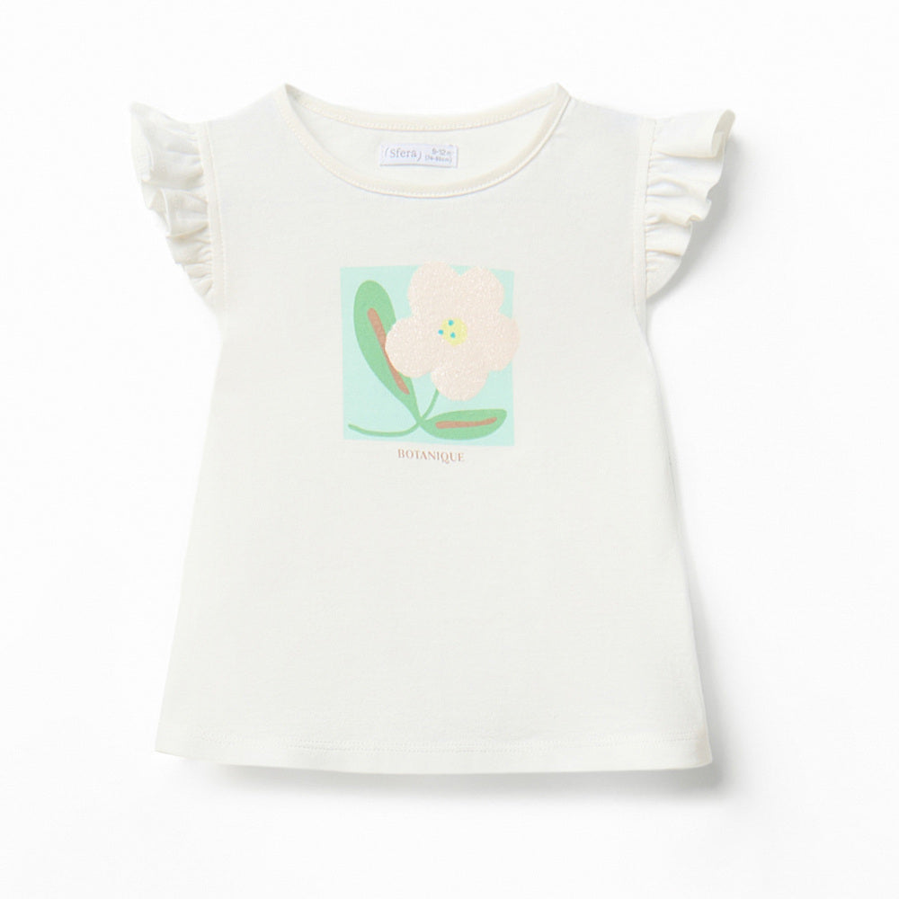 Sfera conjunto de camiseta y legging floral para niña