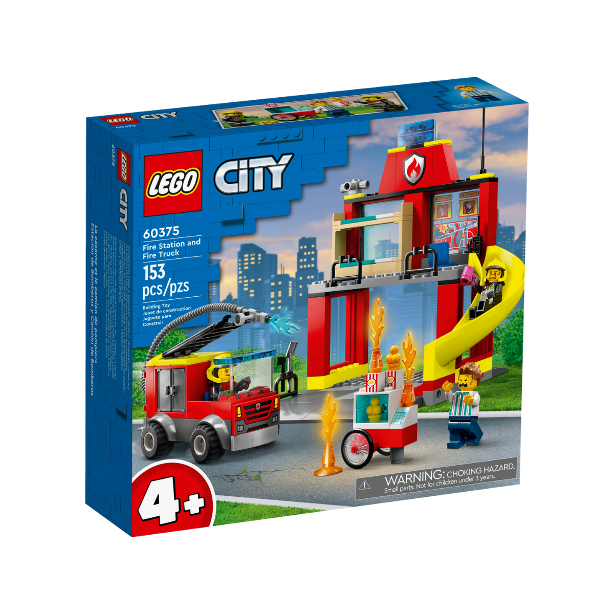 City Fire Station and Fire Truck