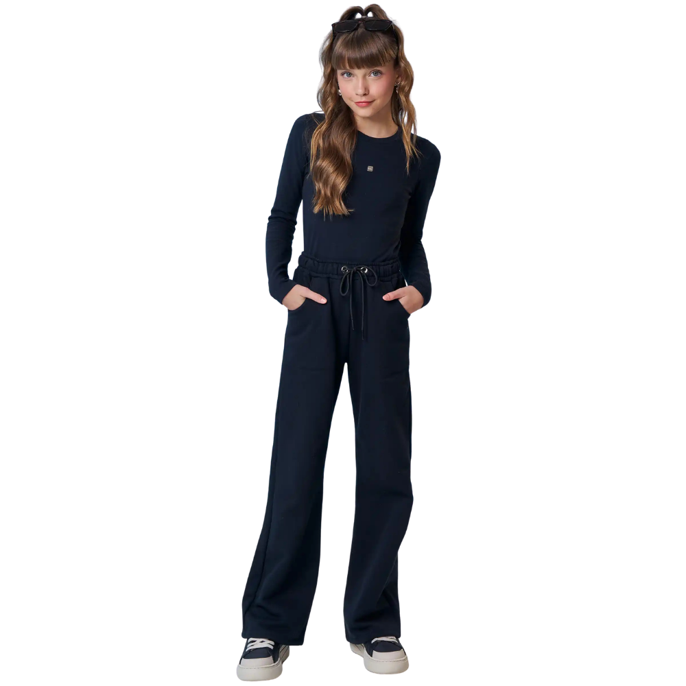 Vic Vicky | Blusa Manga Larga con Placa Dorada para Niña