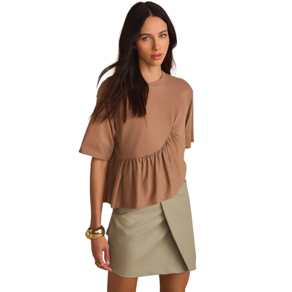 Linzzi | Blusa Asimétrica en Media Línea para Dama