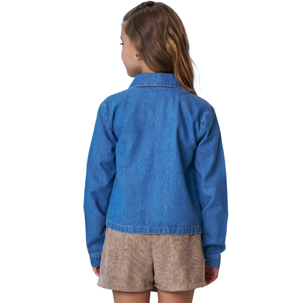 Vic Vicky | Chaqueta Denim en Lavado Medio para Niña
