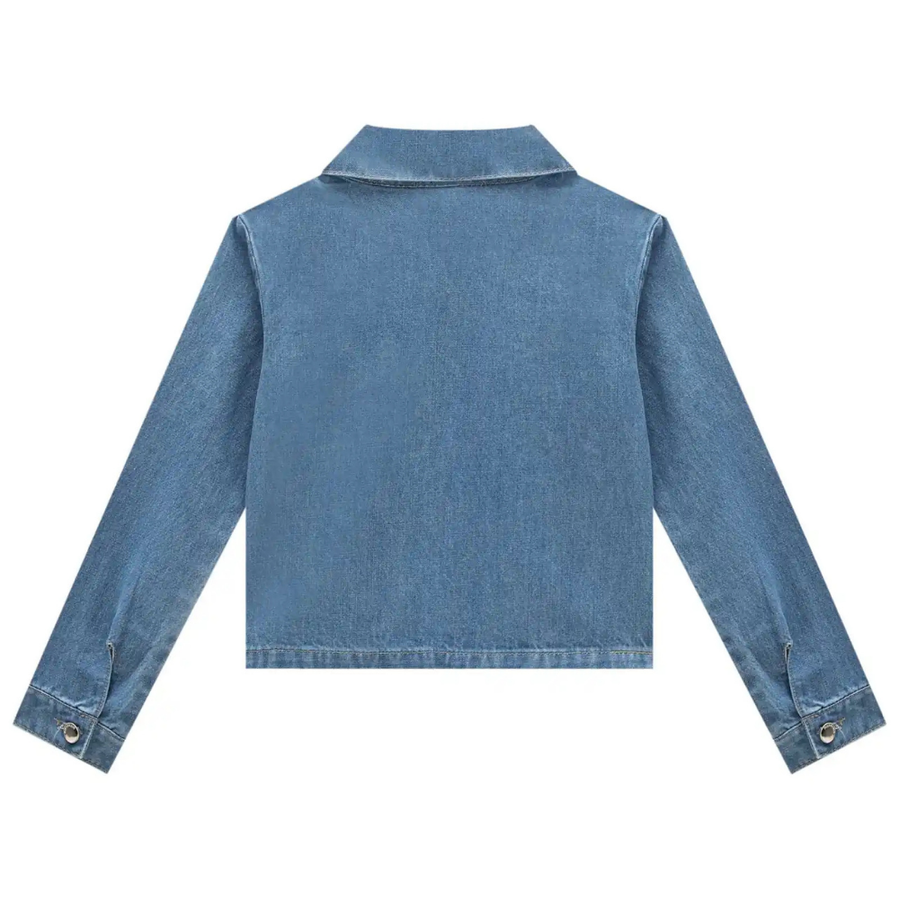 Vic Vicky | Chaqueta Denim en Lavado Medio para Niña